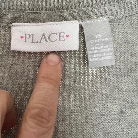 girls Uniform Ruffle Open Front Cardigan - H/T Smoke - Picture 3 of 3